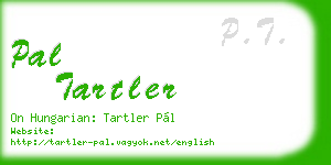 pal tartler business card